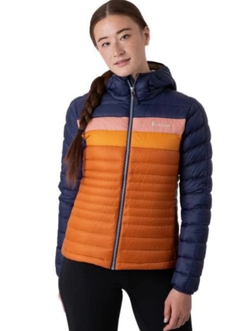 Cotopaxi Women’s Colorblock Insulated Jacket - Navy & Orange